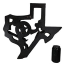 Rustic Western Lone Star Texas Map 4 Cowboy Revolver Guns With Ropes Wall Decor