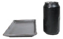 Pack Of 5 Tetsu Kesho Metallic Black Collection Rectangular Sushi Plates 7.75" L