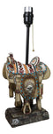 Southwestern Navajo Indian Chief Skull Headdress Cowboy Horse Saddle Table Lamp