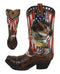 Western USA Flag Horseshoe Southwest Feathers And Horse Cowboy Boot Money Bank