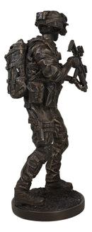 Ebros Large US Military Special Operations Covert Night Mission Soldier Statue 12.5"H