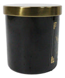 Wicca Witchcraft Mystic Tarot The Moon Black Opium Scented Candle With Gold Lid