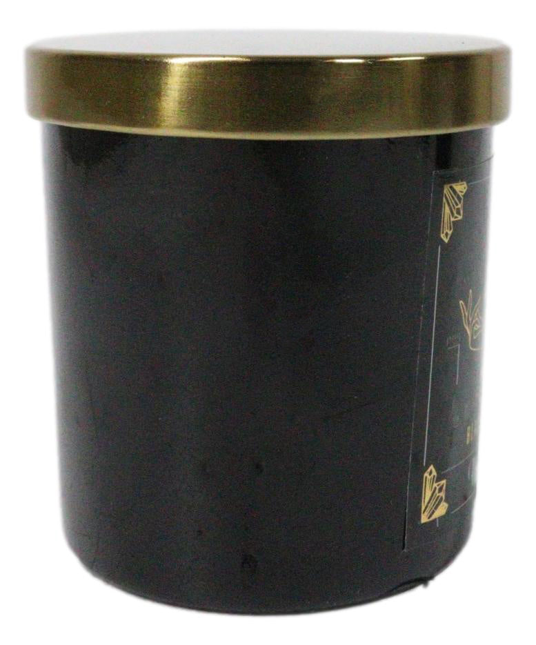 Wicca Witchcraft Mystic Tarot The Moon Black Opium Scented Candle With Gold Lid