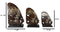 Balinese Wood Handicrafts Tropical Crown Angel Fish Family Set of 3 Figurines