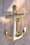 Brass Metal Vintage Marine Nautical Sailor Ship Anchor Door Knocker Sculpture