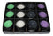 Pack of 12 Ceramic Witch Halloween Black Magic Cauldron Scented Pillar Candles
