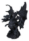 Gothic Faux Stone Ancient Legendary Five Headed Dragon Hydra Roaring Figurine