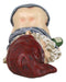 Mr Gnome Knocked Out Drunk With Half Moon Bare Buttocks Holding Booze Figurine