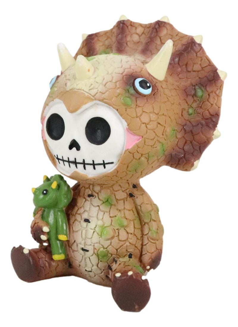 Larger Furrybones Dinosaur Triceratops Cute Collector Skeleton Monster Figurine