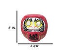 Pink Talisman of Romance Luck Japanese Zen Daruma Figurine With Unpainted Eyes