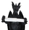 Saurian Servant Gothic Serpentine Dragon Floor Standing Toilet Paper Holder 13"H