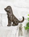 Pack Of 3 Cast Iron Whimsical Rustic Cocker Spaniel Dog Wagging Tail Wall Hooks