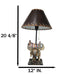 Southwestern Navajo Indian Chief Skull Headdress Cowboy Horse Saddle Table Lamp