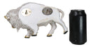 Native American Sacred White Bison Buffalo Decorative Wall Sculpture Relief