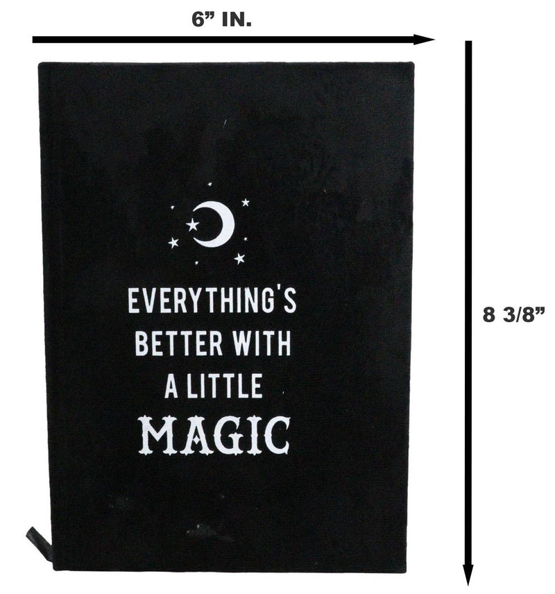Everything's Better with A Little Magic A5 Lined Pages Velvet Cover Journal Book