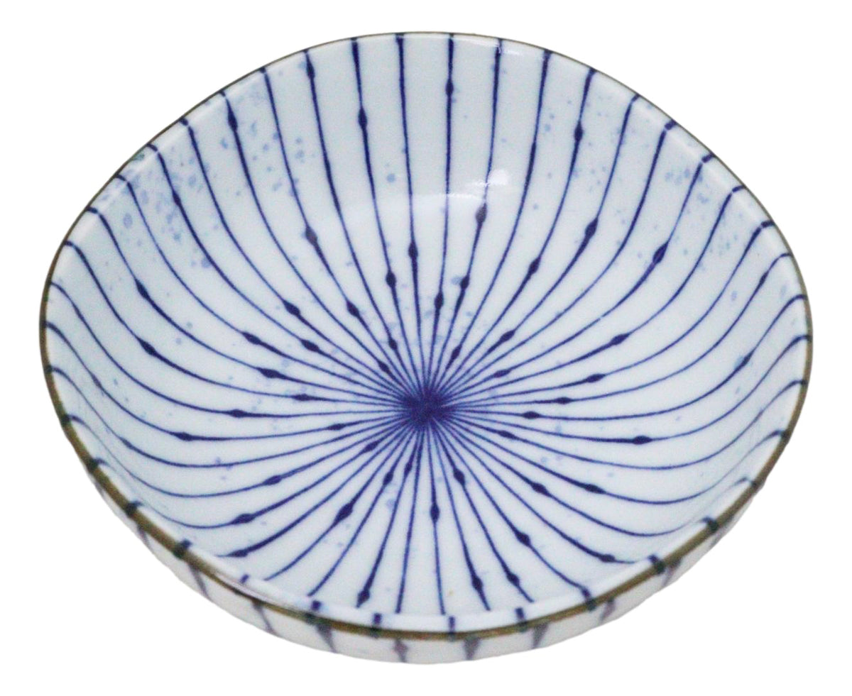 Pack Of 6 Fubuki Tokusa Made In Japan Round Flair Small Shallow Bowls 11oz