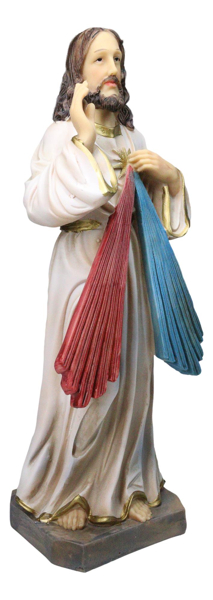 Christian Catholic Devotion Christian Divine Mercy of Jesus Christ Figurine 12"H - Ebros Gift