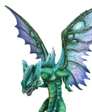 Large Fantasy Elemental Water Dragon Rising Above Sea Waves Collectible Figurine