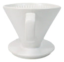 White Porcelain Artisan Coffee Maker Pour Over Dripper Filter Cup Top Part
