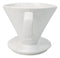 White Porcelain Artisan Coffee Maker Pour Over Dripper Filter Cup Top Part