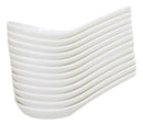 Contemporary High Gloss White Melamine Asian Soup Spoons Pack Of 12 Set