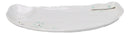 Set Of 6 Yukino Hana Snow Melamine Half Moon Partitioned Sushi Plate Platters