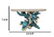 Marine Blue Sea Turtles Swimming by Ocean Corals Floating Wall Bracket Shelf