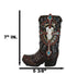 Western Texas Longhorn Skull Barbed Wires And Arrow Cross Cowboy Boot Money Bank