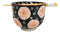 Black And Pink Cherry Blossoms Sakura Donburi Ramen Bowl With Chopsticks Set
