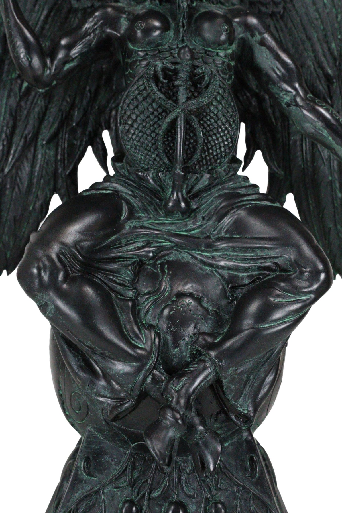 15"H Baphomet Sabbatic Goat Idol Occultic Statue Figurine Maxine Miller