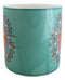 Green Anahata Heart Chakra Zen Flower Of Life Mandala Circle Ceramic Mug Cup