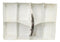 White Vintage Distressed Metal 8 Divided Section Seeding Tray Planter Pot 14"L