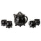 Wicca Sacred Moon And Stars Witches Brew Black Cauldron Teapot And 4 Cups Set