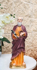 Apostle Of Jesus Martyr Saint Bartholomew Holding Knife Figurine 12" Series
