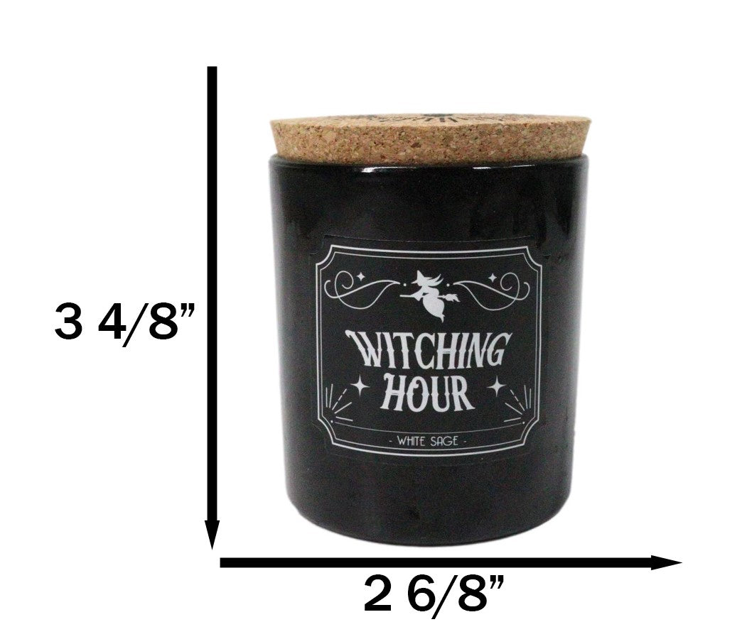 Wicca Midnight Ritual Witching Hour White Sage Pillar Candle Home Fragrance