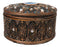Auspicious Evil Eye Of Providence With Sacred Symbols Round Decorative Box