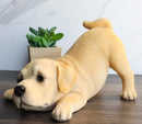 Realistic Adorable Crouching Fawn Golden Retriever Puppy Pet Dog Figurine