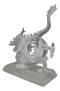Legendary Chinese Orient Azure Dragon King Frosted Translucent Acrylic Figurine