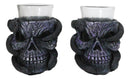 Set Of 2 Ossuary Gothic Pentagram Slitherin Skull And Serpent Snake Shot Glasses