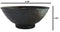 Pack Of 5 Charcoal Grey Tone Hakumu Collection Large Ramen Soup Dinner Bowl 40oz