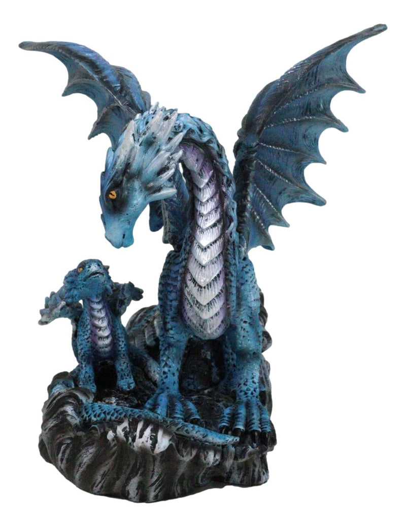 Eternal Guidance Mother Air Elemental Dragon with Baby Hatchling Figurine