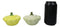 Ceramic Autumn Festive Yellow And Green Squash Salt And Pepper Shakers Set
