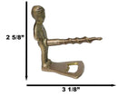 Set Of 2 Whimsical Brass Naughty Peeing Boy Corkscrew Wine Bottle Cork Opener