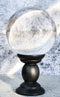 Wicca Occult Witchcraft Paranormal Witch Crystal Glass Gazing Ball On Stand