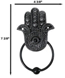 Sacred Symbols Hand of God Hamsa Palm with Evil Eye Decorative Door Knocker