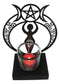 Wicca Danu Spiral Goddess Triple Moon Metal Votive Tea Light Candle Holder