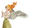 Nene Thomas Fire Element Spirit Of Flame Angel Fairy In Sunflower Gown Figurine