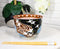 White Japanese Cranes Ceramic Donburi Ramen Soup Bowl With Chopsticks Set