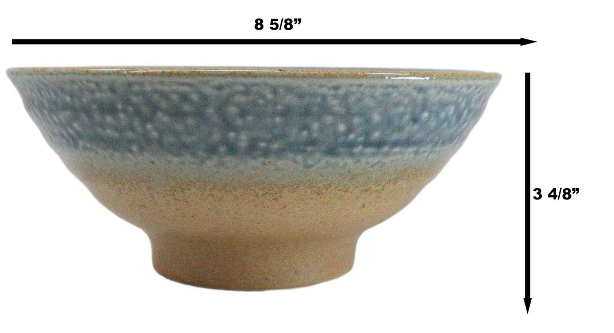 Pack Of 5 Blue River Ao Nagashi Collection Large Ramen Soup Dinner Bowl 40oz