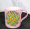 Purple Sahasrara Crown Chakra Zen Flower Of Life Mandala Circle Ceramic Mug Cup